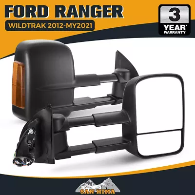 Towing Mirrors For Ford Ranger Wildtrak Raptor MK PX PX2 PX3 XL XLT XLS • $409.95