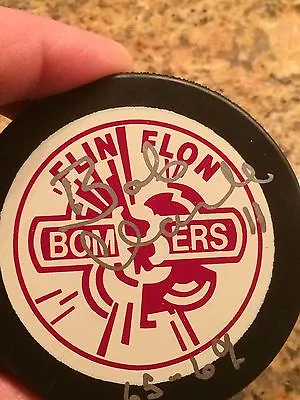 Flyers Bobby Clarke Autographed Flin Flon Bombers Puck 65-69 Inscription W/coa • $89.99