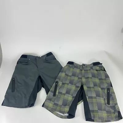 (2) Zoic Ether Shorts Mens M  MTB Mountain Bike Shorts Adjustable Waist • $54.97