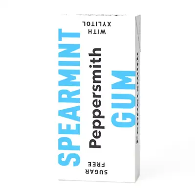 Peppersmith Xylitol Natural  Spearmint Gum 15g  EXP 10/23 • £3.89