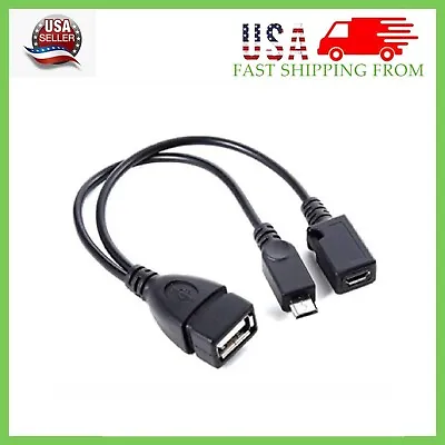 New Micro USB Host OTG Cable With USB Power For Samsung / HTC / Nexus / LG Phone • $2.56