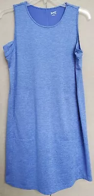 $24.99 • Buy Duluth Trading Blue Sleeveless Dress With Pockets Size Medium Athleisure