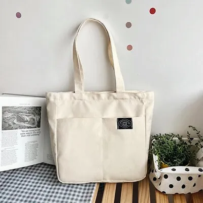 Canvas Tote Fashion Shoulder Bag. Perfect For College/University.  • £8.99