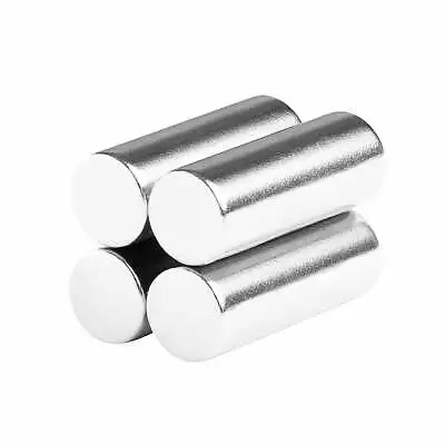 3/8 X 1 Inch Strong Neodymium Rare Earth Cylinder/Rod Magnets N52 (4 Pack) • $16.99