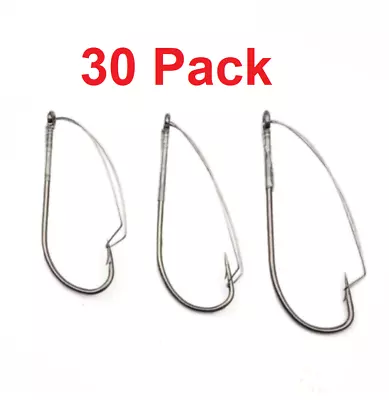 Weedless Hooks Wacky Rig Drop Shot Carbon Steel Hook FAST USA SHIP • $13.38