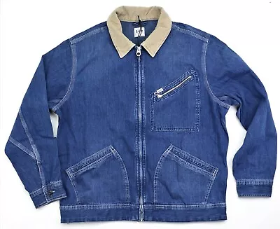 New LEE 91B Denim Jacket Men's Size Large Jelt Denim Workwear  100% Cotton • $75.65