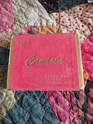 Vintage Canasta Playing Cards Two Full Decks Box Set • $14.99
