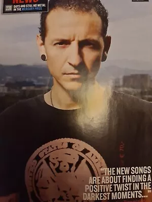 Chester Bennington Linkin Park/ Iron Maiden En Vivo Advert A4 Poster Kerrang • £6.49