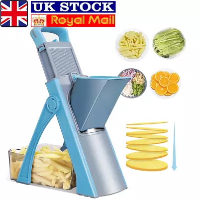 5-In-1 Safe Multifunctional Slicer Mandolin Manual Vegetable Cutter Cutting • £24.89