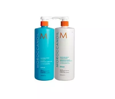 **NEW** Moroccanoil Moisture Repair Shampoo Conditioner Liter Duo 33.8 Oz • $101.99