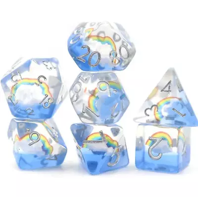 Rainbow Dice Set For D&D Pathfinder RPG • $13.59