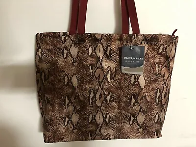 Macy's Women Shopping Brown Tote With Free Gift Sample  • $8.99