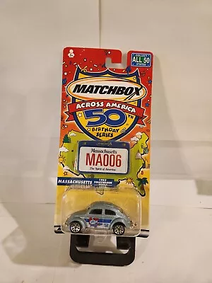 Matchbox Across America 50th Birthday Massachusetts 1962 Volkswagen Beetle N24 • $6.99