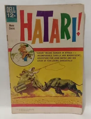 Rare Vintage John Wayne HATARI Dell Comic Book 1962 • $25