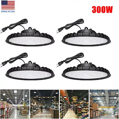 300W UFO LED High Bay Light Warehouse Shop Gym Industrial Light Fixture 36000LM • $135.09