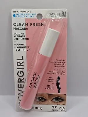 Covergirl CG Clean Fresh Extreme Black 930 Mascara 9ML WATERPROOF • £4.99