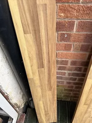 £25 • Buy Solid Oak Kitchen Worktop Off Cut 40mm Thick 1200mm X 207mm
