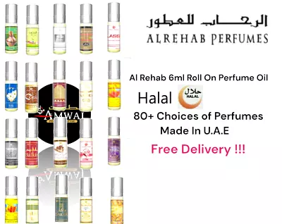 Al Rehab Perfume 6ml Roll On Alcohol Free Attar / Ittar 100% Original From UAE • £4.95