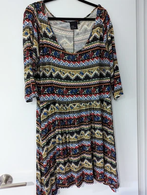 $10 • Buy ASOS Curve Size 22 Aztec Dress