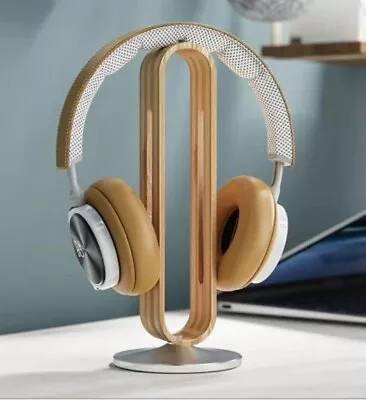 Bamboo Gaming Headphone Stand Wooden Nordic Headphone Stand Headset Stand A+++++ • $34.99