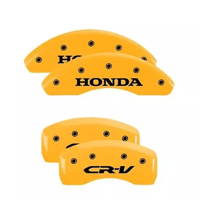 MGP Caliper Covers Set Of 4 Yellow Finish Black Honda / CR-V • $289