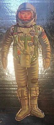 Vintage John Glenn 1960s Paper Figure Jointed Doll 16” On Cardboard NASA Mercury • $29