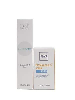 OBAGI Retinol 0.5 Cream (1 Oz.) & Professional-C Serum 10% (0.17 Oz) SET • $23