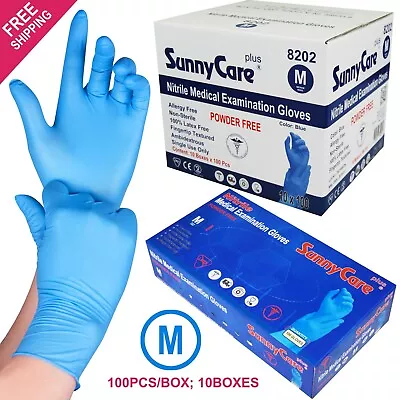 1000/cs SunnyCare #8202 Nitrile Exam Gloves Chemo-Rated (Non Vinyl Latex) Medium • $38.99