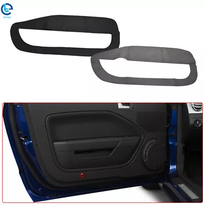 For 2005-2009 Ford Mustang Black Leather Door Panel Insert Cards Cover • $14.37