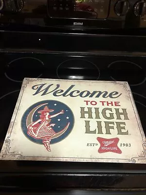 Miller High Life Tin Sign 12.5x16 • $8