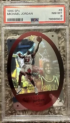 1996-97 SPX Basketball Michael Jordan Hologram PSA 8 Bulls • $80