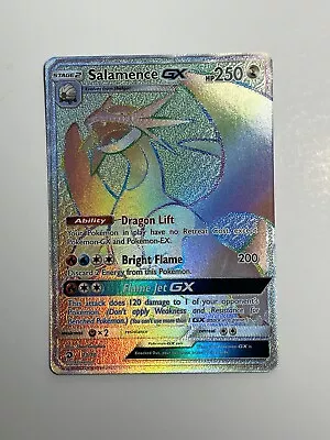 Salamence GX 73/70 Rainbow Rare Pokémon TCG Dragon Majesty NM • $19.99