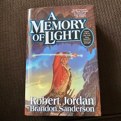 A Memory Of Light ~14th The Wheel Of Time Signed HCDJ 1st Ed/1st Print ~Like New • $30