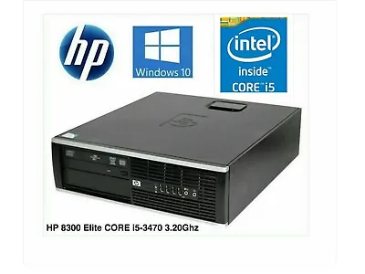 HP 8300 SFF Desktop PC I5-3470 3.20Ghz 8GB RAM 1TB HDD  W10P WIFI • $99