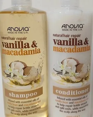 £7.99 • Buy Anovia Hair Repair Vanilla And Macadamia Shampoo And Conditioner One Of Each New