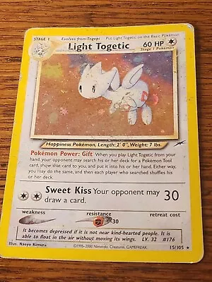 Pokemon Light Togetic 15/105 Neo Destiny Set  • $20