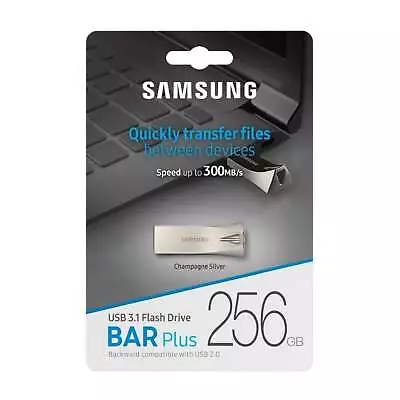 Samsung Bar Plus 256GB USB 3.1 Flash Drive 300MB/S Memory Stick Pen Drive Laptop • $98.95