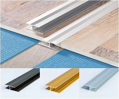 Anodised Aluminium Effect Door Floor Bar-trim-threshold-laminate Connector • £6.99