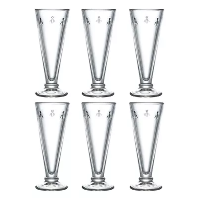 La Rochere Set Of 6 Bee Champagne Flutes 15cl Drink Party Celebration Decorated • £44.75