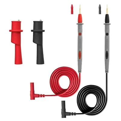 $7.39 • Buy Fine Needle Point Tip Probe Test Leads Pin For Digital Multimeter Silicone