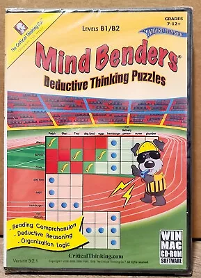 Mind Benders (CD-ROM For WIN Or MAC) Levels B1/B2 Grade 7 - 12+ NEW & SEALED  • $10.49