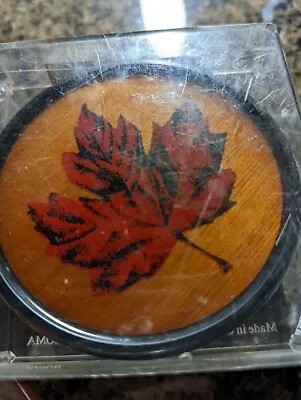 $16 • Buy Vintage Boma Coasters Set Of 4 Hand Printed On Red Cedar Canada
