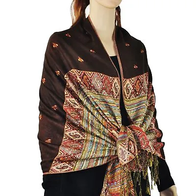 Fashion Rainbow  Pashmina Scarf Shawl Wrap 13 SOLID COLORS! • $8.69