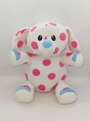 Dan Dee Island Of Misfit Toys Spotted Elephant White Plush Pink Spots 2017/ 9   • $99.99