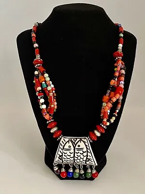 Handcrafted Moroccan Berber Necklace Amazigh Tribal Jewelry Traditional • $69