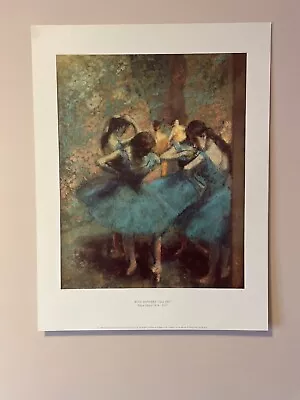 Degas Blue Dancers 1893 Fine Art Print Poster Gallery Wall Art WITH BORDER • £20