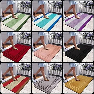 Non Slip Small Large Indoor Door Mat Washable Rugs Bedroom Kitchen Floor Mats • £5.99