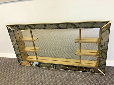 $249.99 • Buy Vintage SHADOWBOX MIRROR Gold Mid Century Modern 50s Turner Wall Accessory Art