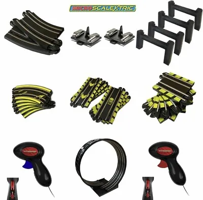 MICRO SCALEXTRIC Track Extension Straights Bends Loops Bridges Spares • £35.99