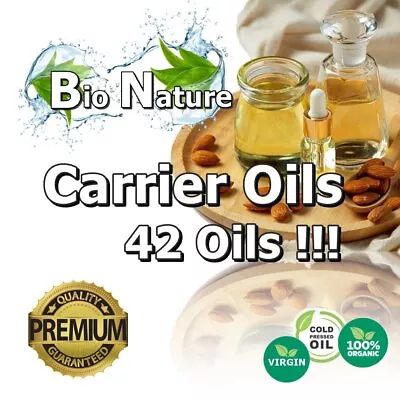 42 Types Carrier Oils - Best Quality  Organic Cold Pressed Virgin Skin Hair • £7.99